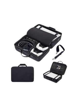 PS5 Gaming Storage Bag For Portable Cross-Body Or For Hanging On A Suitcase Rugged, ,Waterproof, Large Capacity, Soft Compartment Suitable For PS5 Game Console To Carry On A Trip (Black) - pzsku/Z4F08644FA4B938690012Z/45/1742988535/80ff17f1-ad15-4b96-9323-e3da3cc35d01