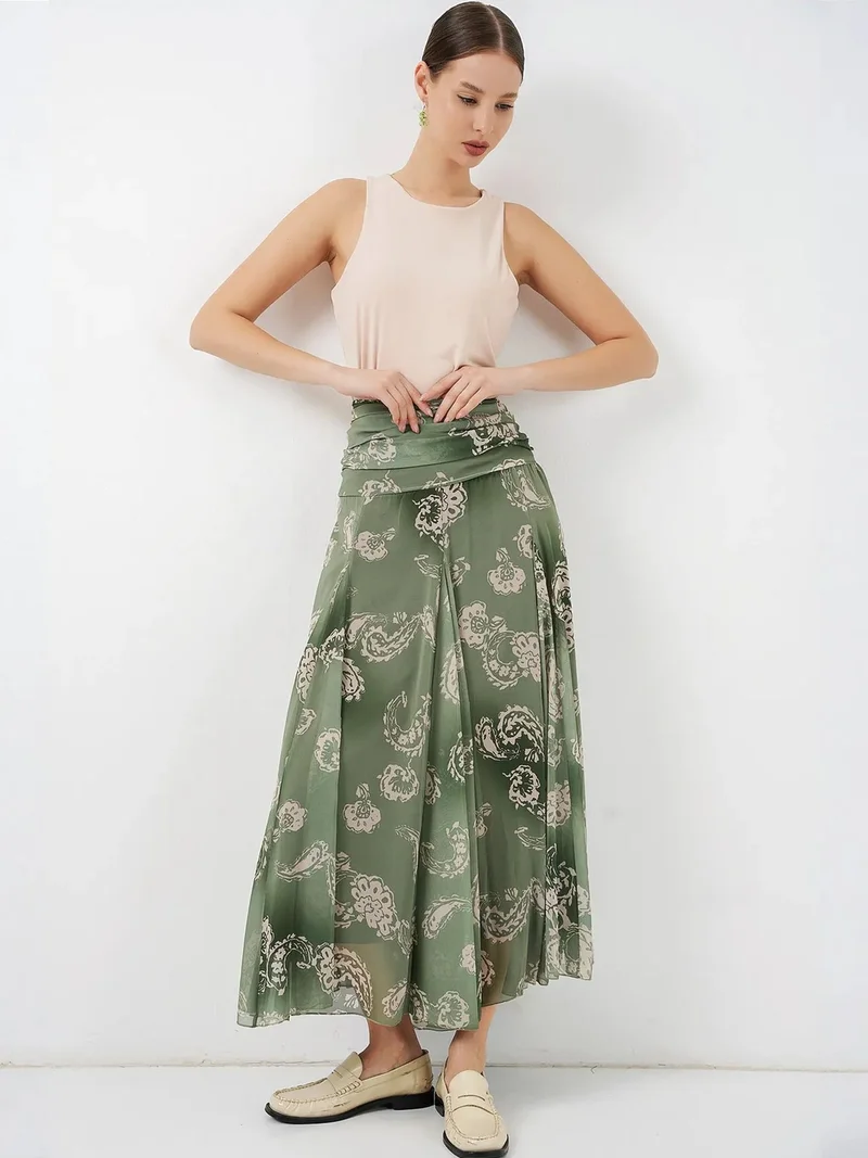 بيغ دارت BDART High Waist Paisley Maxi Skirt