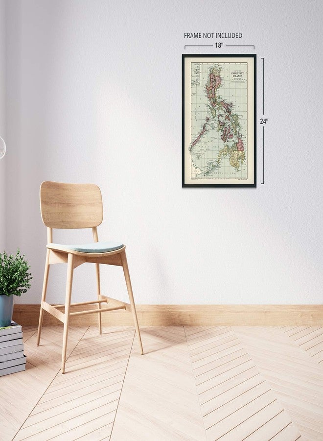 HISTORIX Vintage 1906 Philippines Map - 18x24 Inch Wall Art - Historic Territory Map in Full Color on Matte Paper - Image 4