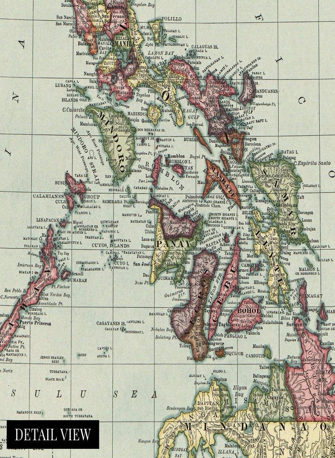 HISTORIX Vintage 1906 Philippines Map - 18x24 Inch Wall Art - Historic Territory Map in Full Color on Matte Paper - Image 2