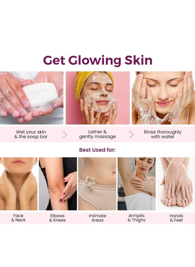 HealthVit - Kozicare Skin Lightening Soap - Pack Of 12 | Enriched With Kojic Acid & Vitamin C Sabun Soap | Anti-Aging & Sun Protection | Glowing Skin | Moisturizing Bath Soap For Men & Women - Image 1