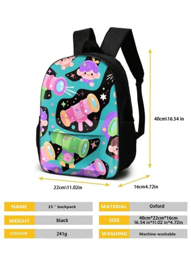 Bright Li Fire Fashion is unlimited! Cartoon bag three-piece set, suitable for a variety of scenes for students and teenagers (available for students, children, friends on outings, mountain climbing, school, etc.) - 49 - Image 5
