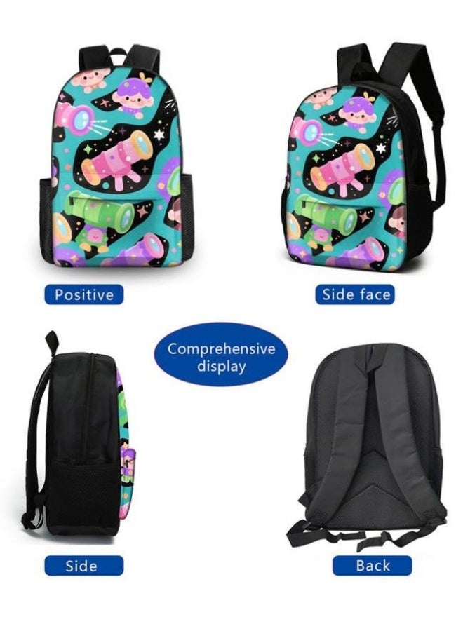 Bright Li Fire Fashion is unlimited! Cartoon bag three-piece set, suitable for a variety of scenes for students and teenagers (available for students, children, friends on outings, mountain climbing, school, etc.) - 49 - Image 3