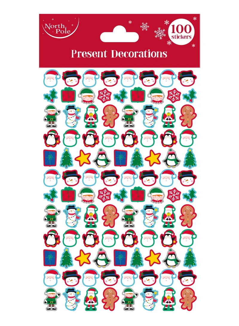 EuroWrap Christmas Foam - 100 Stickers