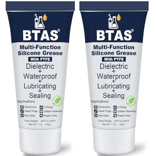 BTAS Dielectric Grease Automotive for Electrical ConnectorsDi Dialectical Contact TuneUp Grease of Car Spark Plug Boot Components Battery Terminal Electric GrasaAgainst Salt Corrosion 1 oz 2 Pcs - Image 1