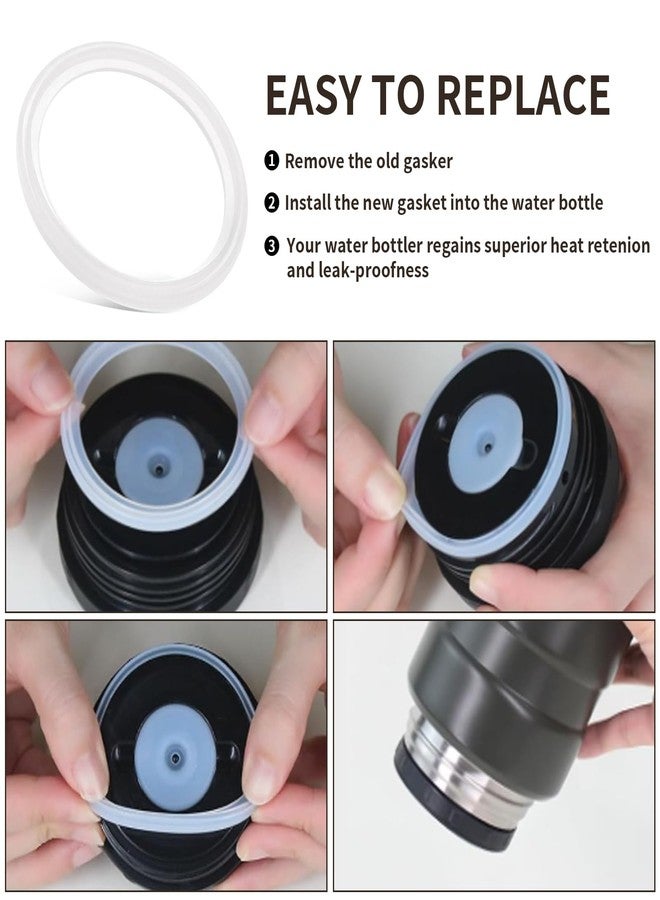 Antrys Replacement Gaskets Compatible with Thermos Stainless King Food Jar 16 and 24 Ounce, Silicone Seals Ring Ensures Containers a Leak-Proof Seal, O-Rings with No Phthalate/Latex/BPA - 6 Pack - Image 5
