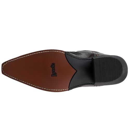 Laredo Mens Hawk Embroidered Snip Toe Casual Boots Mid Calf - Brown - Size 8.5 3E - Image 5