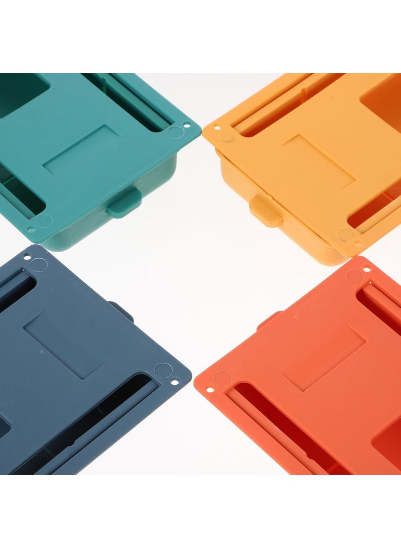 SOLARAE Pen Holder Under Desk Organisers, Under Desk Drawer 4 Pack Under Desk Storage, Drawer Organizer Set, Self-Stick Expandable Drawer Tray for Office, Home, School - Image 2