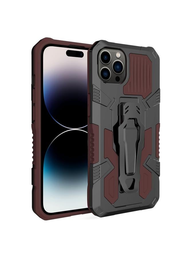 اس-توب جراب لهاتف iPhone 14 Pro Max مصنوع من مادة Machine Armor Warrior PC + جراب هاتف TPU - Image 1