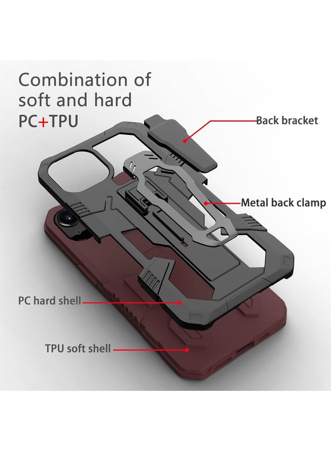 اس-توب جراب لهاتف iPhone 14 Pro Max مصنوع من مادة Machine Armor Warrior PC + جراب هاتف TPU - Image 2