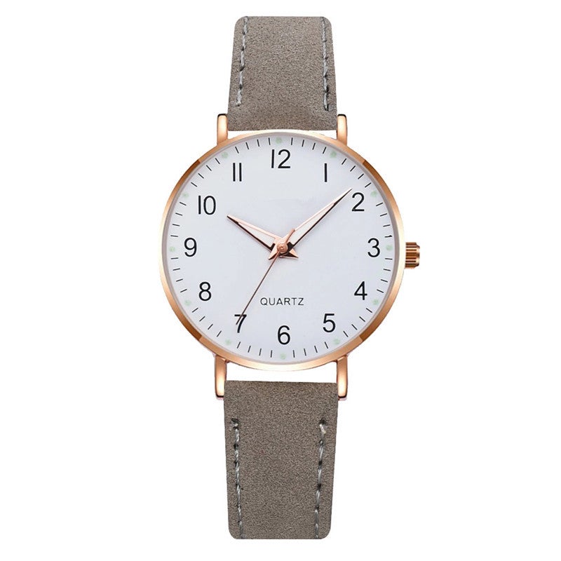 Korean Fashion Quartz Watch Set for Women Grey 