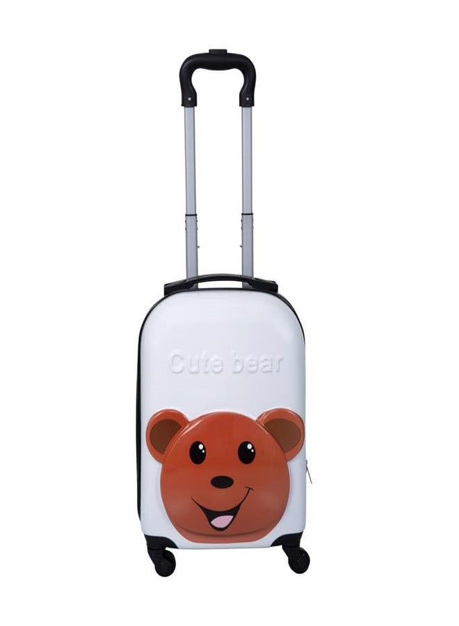 Polo Class Zoo White Bear Hard-Sided Polycarbonate Kids Trolley Bag -18 Inches - Image 1