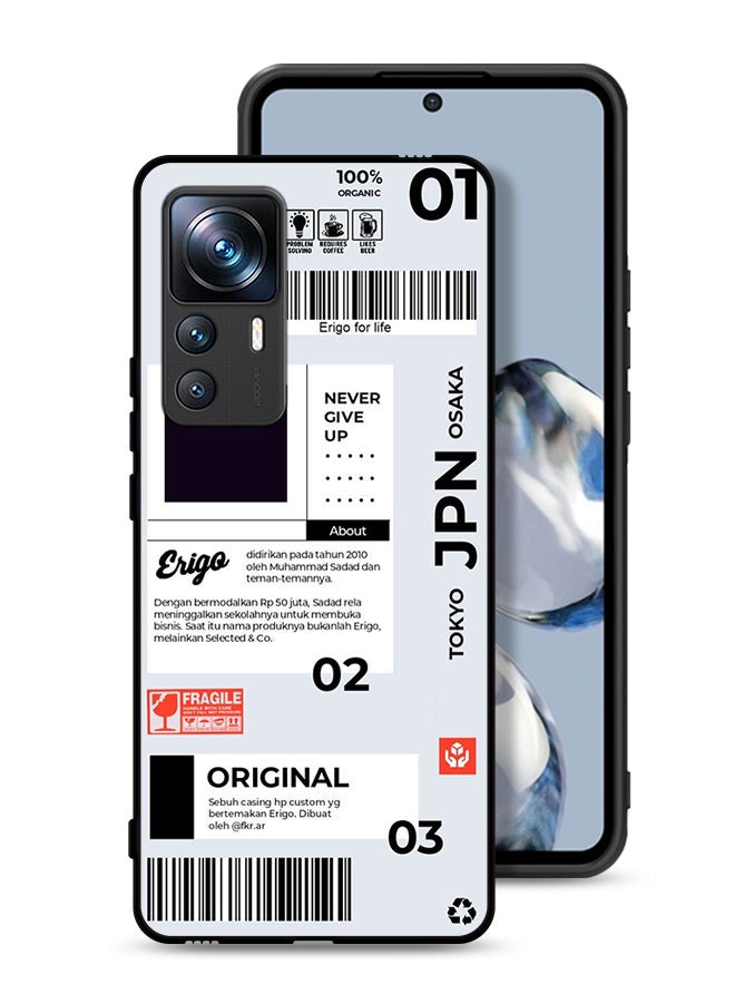 Tolwak غطاء واقي لهاتف Xiaomi 12T Pro مع ملصق ياباني - Image 1