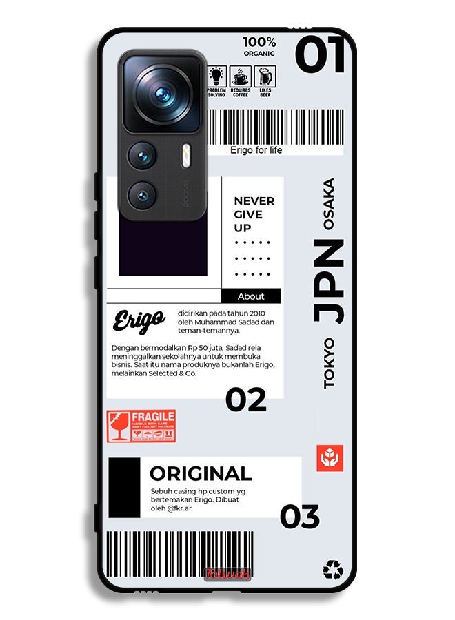 Tolwak غطاء واقي لهاتف Xiaomi 12T Pro مع ملصق ياباني - Image 2