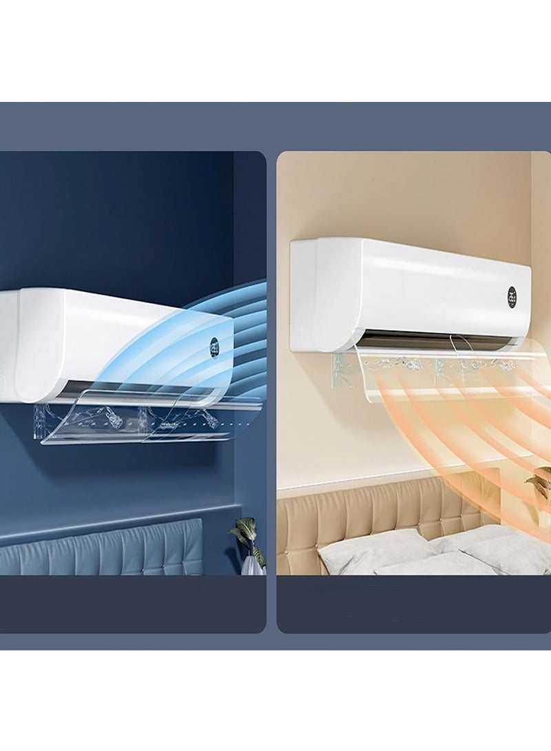 Yoawllty Adjustable Air Conditioner Deflector, Ac Deflector, Easy Installation Without Punching For Wall, Adjustable Size to Fit All Types And Sizes Of Air Conditioners(Clear) - Image 3