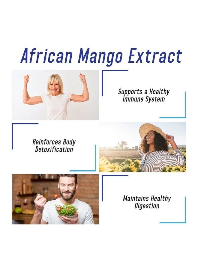 We Like Vitamins - African Mango Extract 500Mg 5000Mg Equivalent 10:1 Extract 180 Capsules 6 Month Supply Of African Mango Capsules Supports Metabolism Of Fat And Digestive Health - Image 1