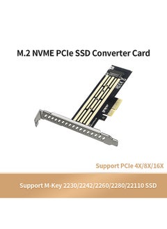 ماركة غير محددة بطاقة محول M.2 إلى PCIe3.0 M.2 NVME PCIe SSD بطاقة محول تدعم M-Key NVME PCIe 2230/2242/2260/2280/22110 SSD  - Image 3
