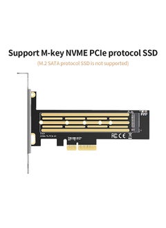 ماركة غير محددة بطاقة محول M.2 إلى PCIe3.0 M.2 NVME PCIe SSD بطاقة محول تدعم M-Key NVME PCIe 2230/2242/2260/2280/22110 SSD  - Image 2
