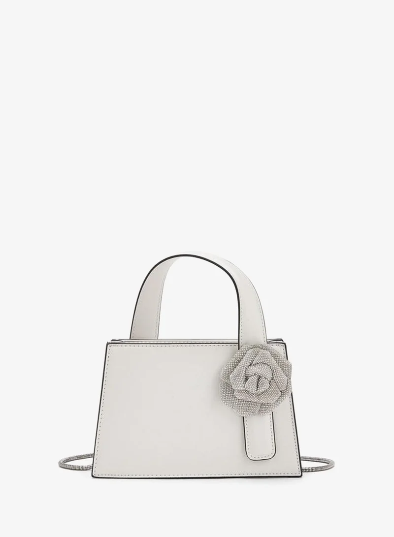 سيليست Floral Embellished Tote Bag With Chain Strap Ramadan Collections