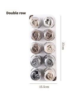 Generic Wall Mounted Underwear Storage Box Wardrobe Organizer Box Capsule Style Non Punching for T-shirt Skirts Socks Bras Panties Scarf(10 Capsules)  - Image 2