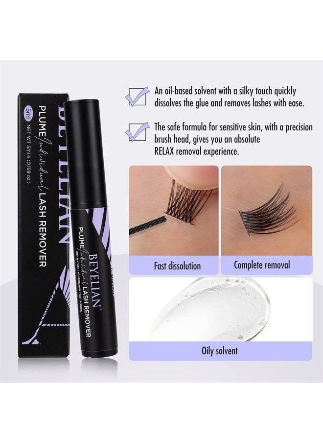 BEYELIAN Lash Remover, Cluster Lash Glue Remover Eyelash Remover for Cluster Lashes Lash Adhesive Remover Lash Glue Remover Mascara Wand Glue Remover 5g by BEYELIAN  - Image 2
