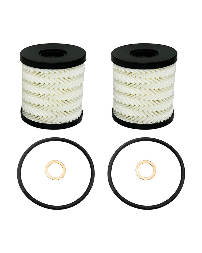 GUZIKO Oil Filter Kit 2 Pack Fit for Mini Cooper R56 R60 R58 R59 Countryman Clubman Paceman Coupe Replace 11427622446 - Image 1