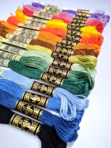DMC DMC 447 Skeins Cotton Cross Stitch Thread 8 meters each 