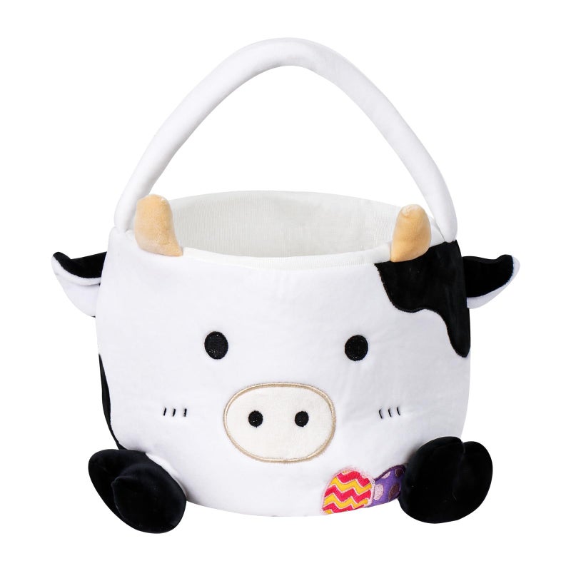 Wepop Easter Baskets for Kids, Cute Cow Easter Egg Buckets Huting Festivals Gift for Girls Boys - Image 1
