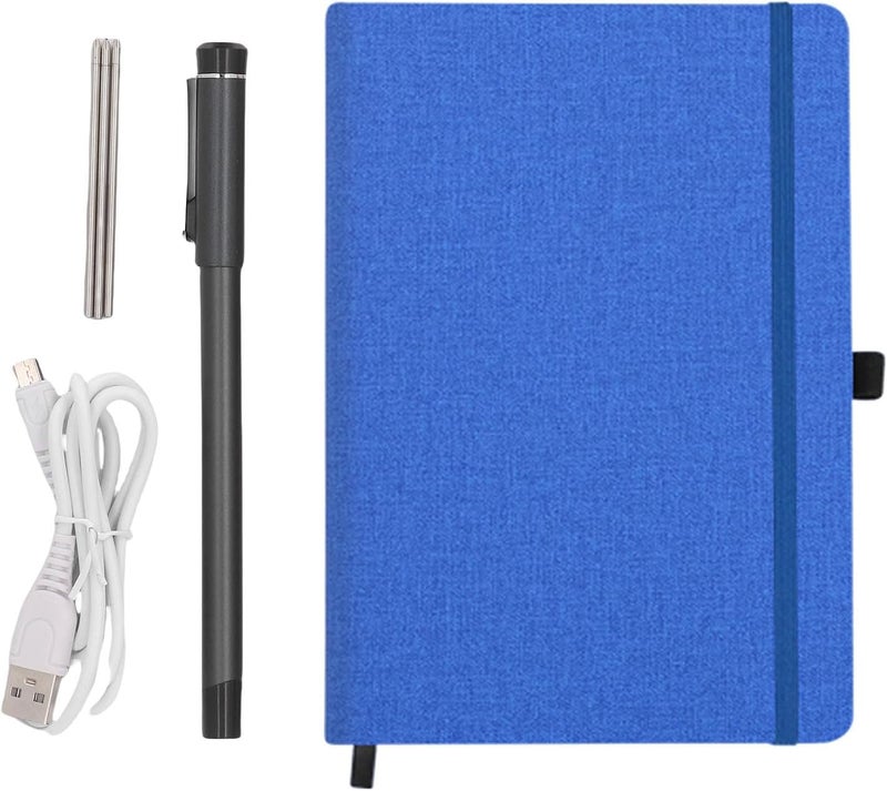 Dpofirs Masterben Smart Pen Notebook Set BT5 | 360 Degree Writing, AI Drawing with OCR, Real Time Sync to AndroidiOS, Offline Storage, Video Playback, Share As PDFImage, for Classroom (Linen Pattern - Image 5