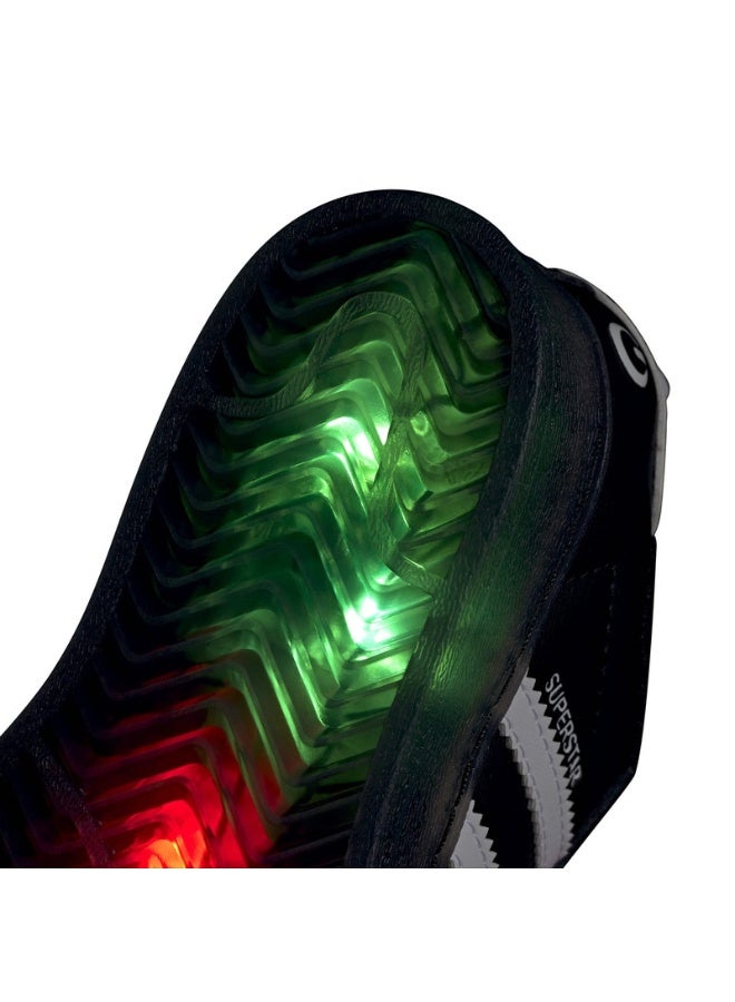 اديداس اوريجينالز أديداس سنيكرز سوبرستار LED لايتس CF I أسود للجنسين  - Image 3