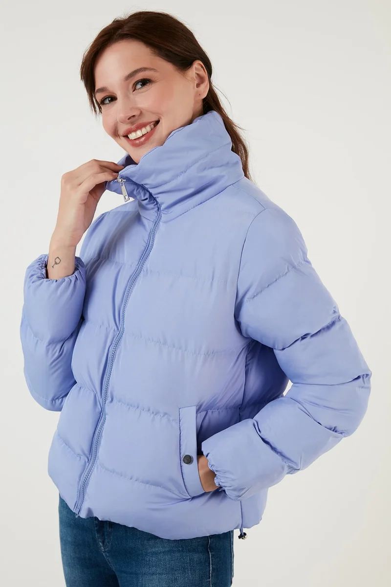 Lela High Collar Puffed Short Coat Women's Coat 6020045