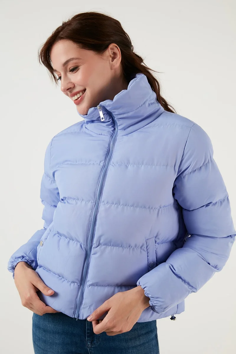 Lela High Collar Puffed Short Coat Women's Coat 6020045