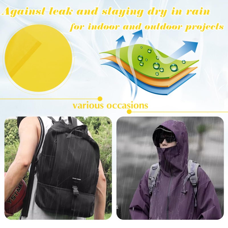 RUDONG M Ripstop Nylon Fabric by The Yard, 1 Yard x 58 Inch Wide Yellow Polyester Fabric, Waterproof Fabric for Outdoor Clothing, Sewing, Kite, Flag, DIY Crafts - Image 5