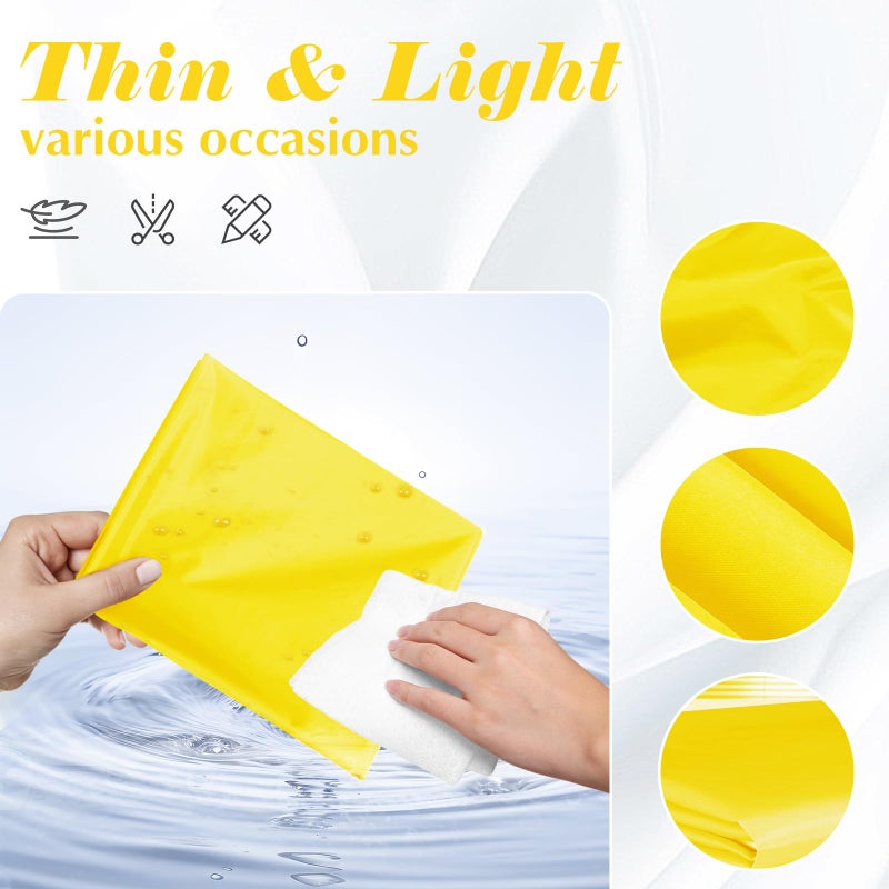 RUDONG M Ripstop Nylon Fabric by The Yard, 1 Yard x 58 Inch Wide Yellow Polyester Fabric, Waterproof Fabric for Outdoor Clothing, Sewing, Kite, Flag, DIY Crafts - Image 3