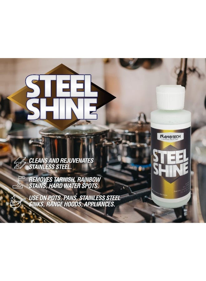 Nanotech Surface Solutions Steel Shine - Stainless Steel Deep Cleaner, Polish, Rejuvenator - Image 2