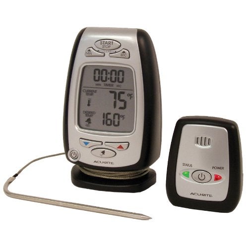 AcuRite 03168 Wireless Cooking and Barbeque Thermometer with Pager, 0.3 - Image 1