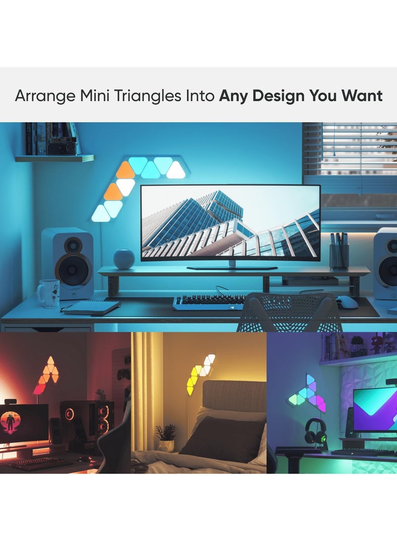 نانوليف Nanoleaf Shapes Mini Triangles Starter Kit (9 panels) - NL48-0002TW-9PK-UK | Nanoleaf - Image 4