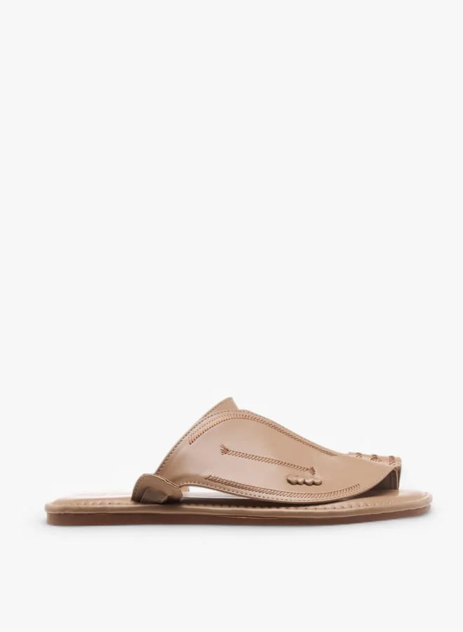 Al Waha Men's Textured Slip-On Arabic Sandals