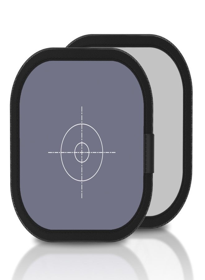 REFLEX CAMERA 8x8" (20x20cm) Double Sided White Balance 18% Grey Card - Portable Gray Reference Reflector for Photo & Camera Colour Correction - Achieve Accurate White Balance in Every Shot - Image 1