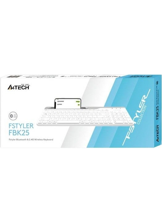 A4TECH - A4 TECH FBK25 Bluetooth+2.4Ghz NANO FN-Multimedia Q Turkish Wireless Keyboard - Image 1