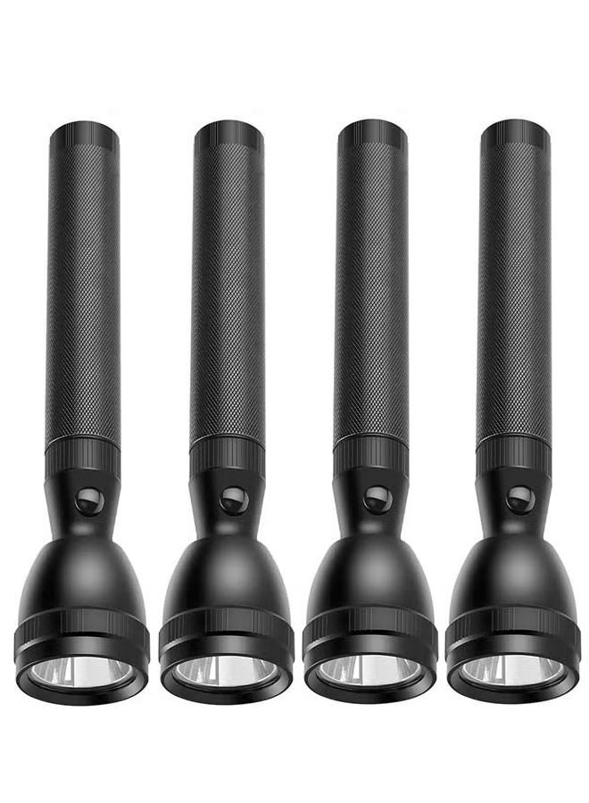 noon east High-Power Flashlight – Bright, Durable & Portable for Everyday Use - Black Pack of 4 - Image 1