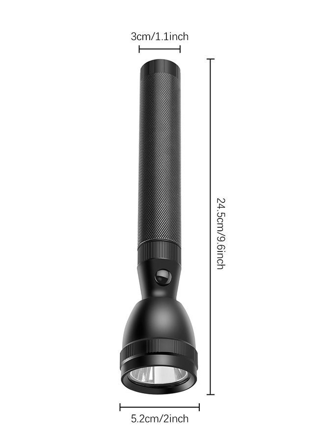 noon east High-Power Flashlight – Bright, Durable & Portable for Everyday Use - Black Pack of 4 - Image 4