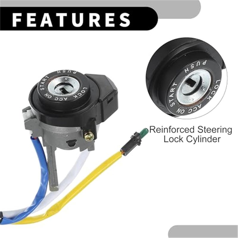 DEMULAX Ignition Lock Cylinder with Keys for Kia Optima - Image 4