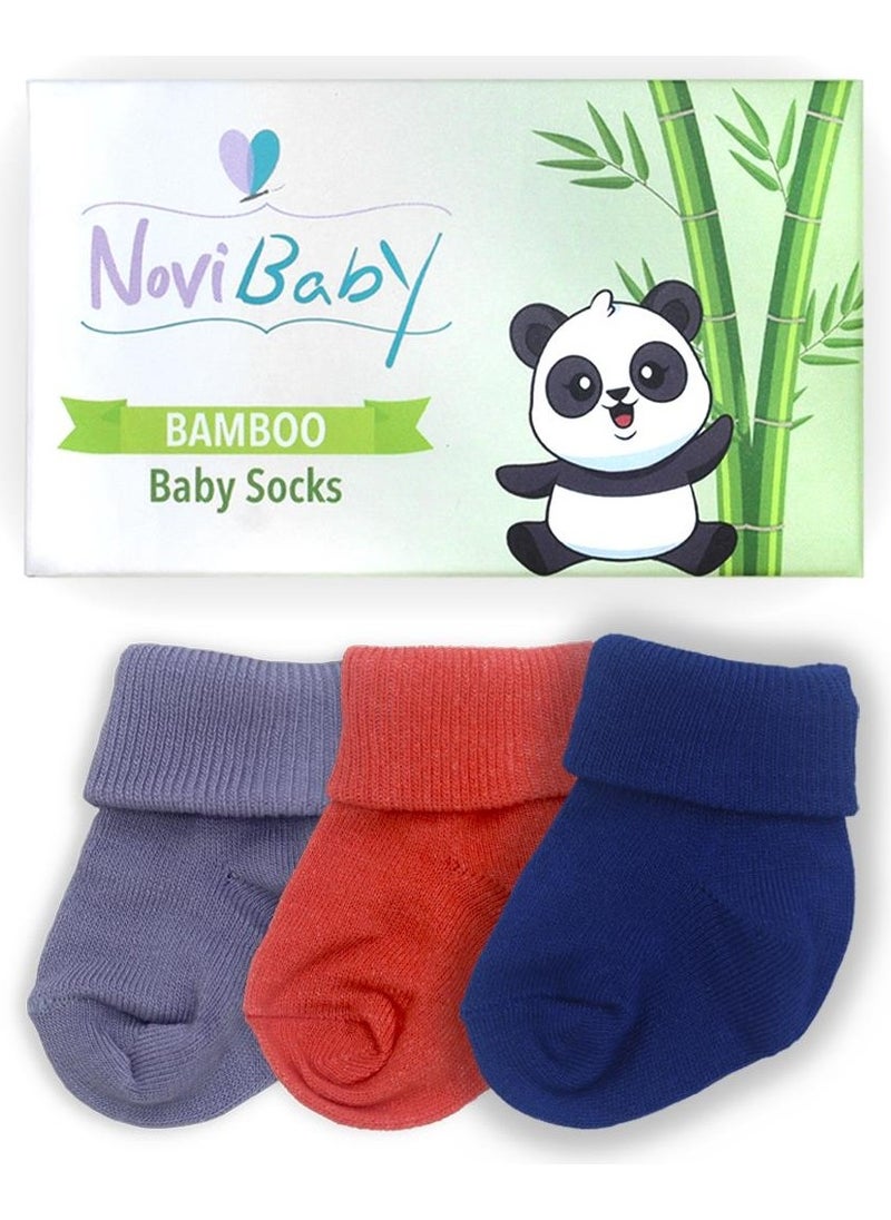 3-Piece Bamboo Newborn Baby Socks I Winter Mix I 0-6 Months - pzsku/Z4F09BE160ABEF96AD587Z/45/_/1725789993/a19ea252-e695-4541-b89a-147bb5e3a0cb