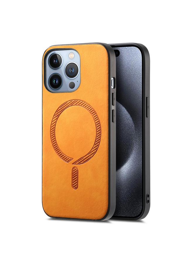 اس-توب جراب لهاتف iPhone 16 Pro بلون سادة ريترو ماجسيف غطاء خلفي من البولي يوريثان - Image 1