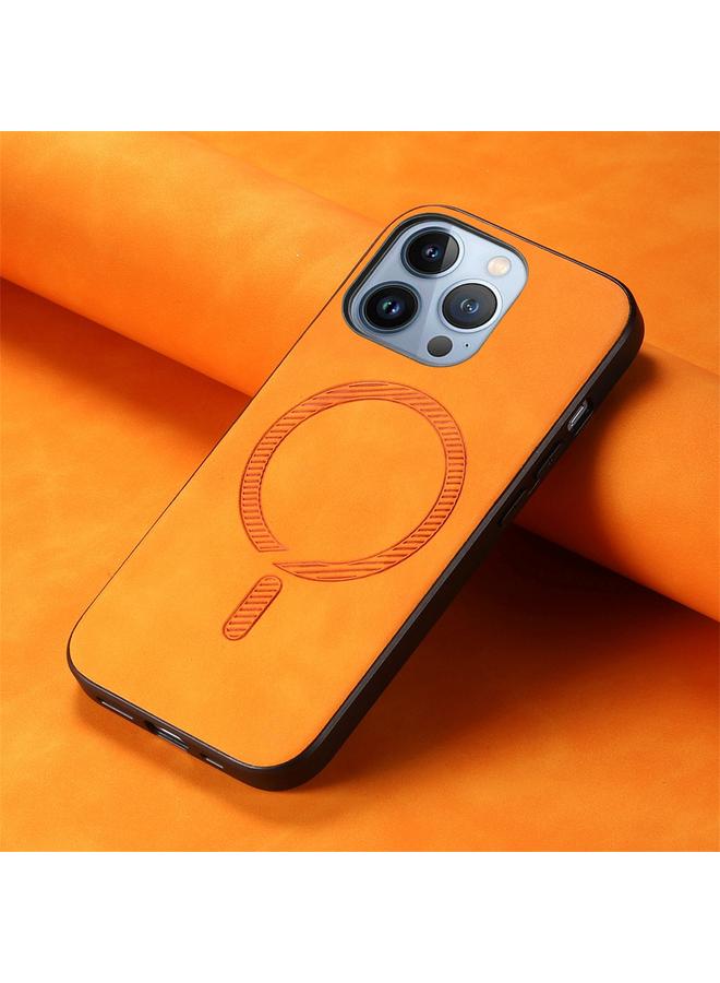 اس-توب جراب لهاتف iPhone 16 Pro بلون سادة ريترو ماجسيف غطاء خلفي من البولي يوريثان - Image 2