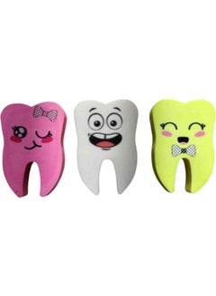 Vulli Tooth Shaped Eraser 3 Pieces  - Image 2