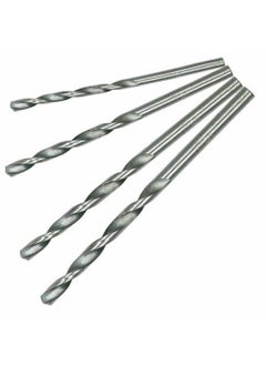 SWISSO SWISSO 40Pcs Micro Twist Drill Bit HSS Straight Shank Set For Jewelry PCB Craft 0525mm Silver Pack of 1 Silver  - Image 2