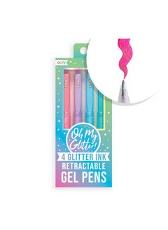 Oh My Glitter! Gel Pens - Set Of 4, Cute Pens For Girls, Planner Pens With Comfort Grip! Ideal Retractable Glitter Pens For Decorations, School, & Office Use [4 Count] - pzsku/Z4F09E902FE742E2C2E2AZ/45/_/1735214589/88667f37-7fd4-4ad3-8010-5a8c8cf59e43