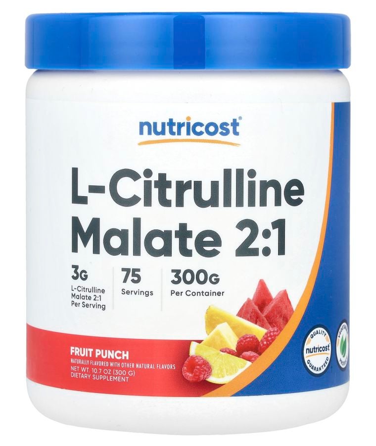 Nutricost L-Citrulline Malate 2:1 Fruit Punch  10.7 oz (300 g)